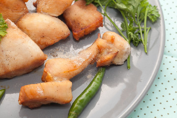 grilled chicken breast on plate