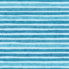 Hand drawn vector grunge stripes of cold blue colors seamless pattern on the light background. Texture for your design.
