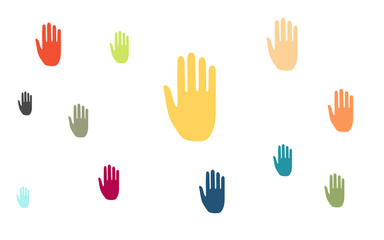 Wallpaper - bunte H&auml;nde