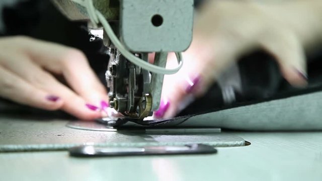 Production of jackets sewing-machine