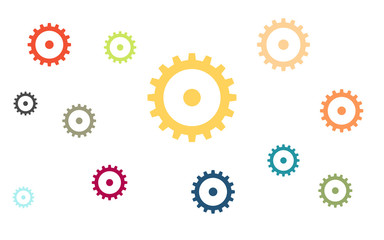 Wallpaper - bunte Zahnräder - Optionen