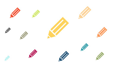 Wallpaper - bunte Stifte - Schreiben