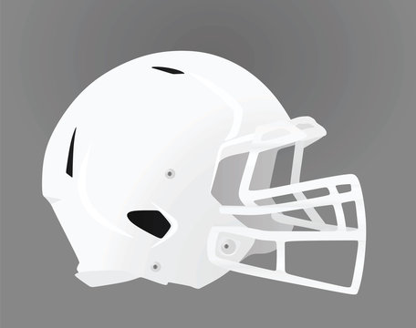 American Football Helmet. Vector Illustration