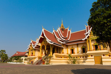 Obraz premium Wat Pha that Luang Vientiane