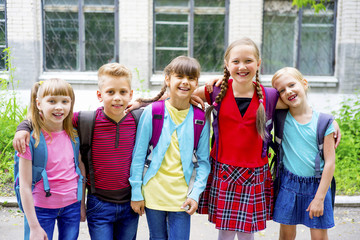 Fototapeta na wymiar Kids at school