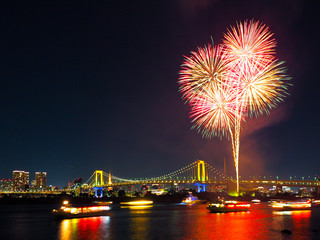 お台場の花火