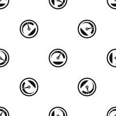 Speedometer pattern seamless black