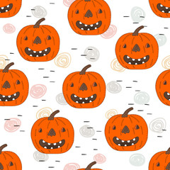 Happy Halloween print with pumpkin. Printable templates