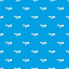 Flags pattern seamless blue