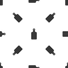 Cutting board pattern seamless black