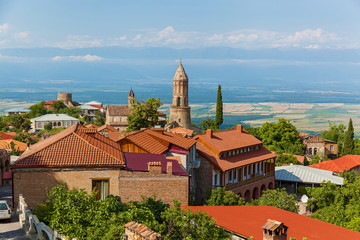 Architecture of Sighnaghi city in Georgia