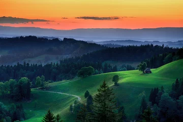Selbstklebende Fototapete Hügel Emmental