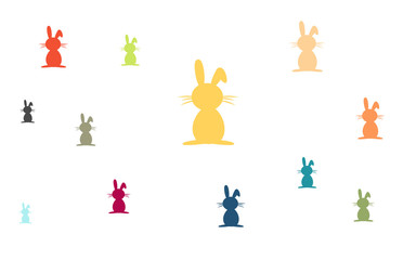 Wallpaper - bunte Hasen