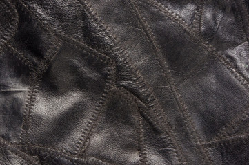 texture on the leather hand bag