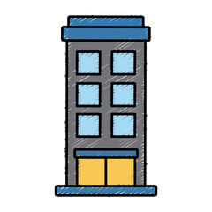 Urban tower edifice icon vector illustration graphic design