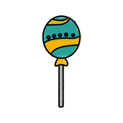 lollipop delicious candy icon vector illustration graphic design