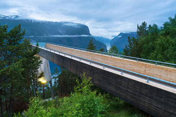 Obraz premium Stegastein viewpoint in Norway
