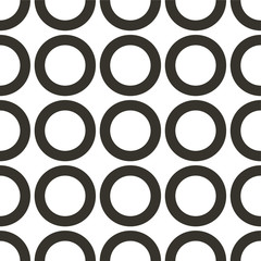 Fototapeta na wymiar Vector seamless pattern. Circles, point, spots, polka dot texture. 