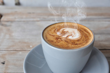 Coffee cup,.cup of coffee on table in cafe,coffee cup background