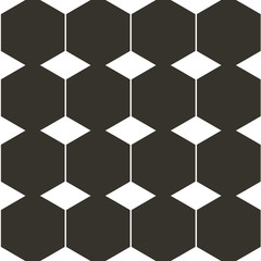 Seamless vector pattern Hexagon geometric  background 