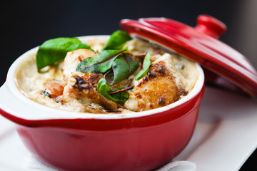 Traditional chicken cacciatore