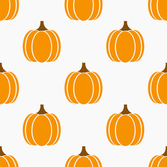 Autumn pumpkins seamless pattern
