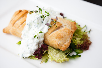 Traditional russian pie