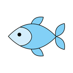 Fototapeta premium fish shop store market with freshness seafood meal vector illustration