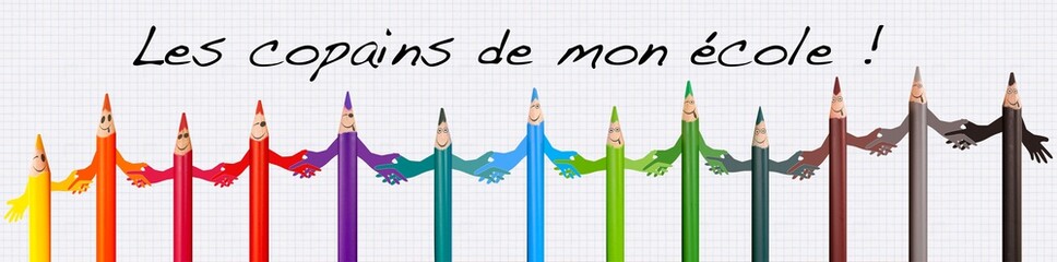 les copains de mon école, ribambelle de crayons espiègles