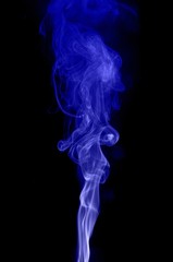 movement of smoke, abstract blue smoke on black background, smoke background ,blue smoke background, blue ink