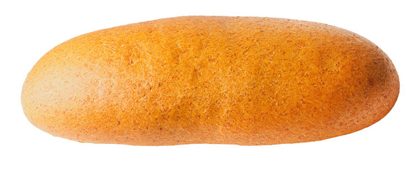 Loaf of black bread. isolated white background