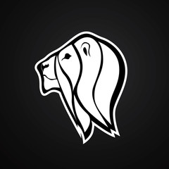 Lion mascot logo