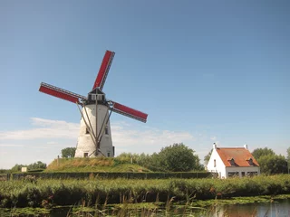 Photo sur Plexiglas Moulins Moulin à Damme