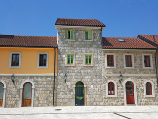 old stone houses Andricgrad Visegrad