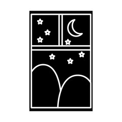 Cityscape window view icon vector illustration graphic design