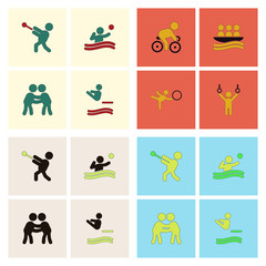 Obraz premium Set of Olympic game design vector