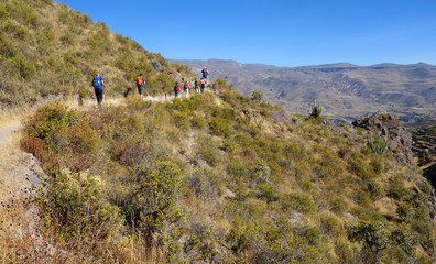 Wandergruppe im Colcatal