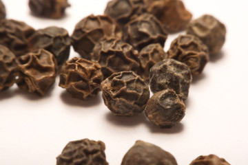 Black pepper  isolated on white background