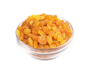 Raisins in bowl