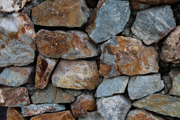 Texture of stones and rock background. 