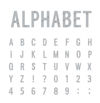 Creative paper alphabet.