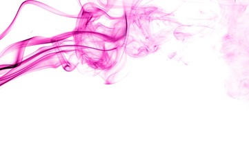 Fototapeta na wymiar Purple smoke on a white background,Pink smoke on white background,Abstract smoke background