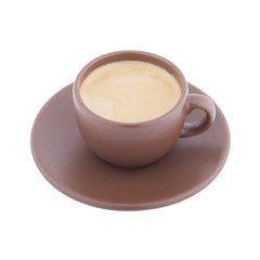 Cup of coffee isolated on white background