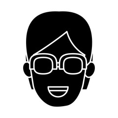 Obraz na płótnie Canvas Woman with glasses icon vector illustration graphic design