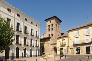 Fototapeta na wymiar Romanesque church of Santiago, Carrion de los Condes, Palencia province,Spain