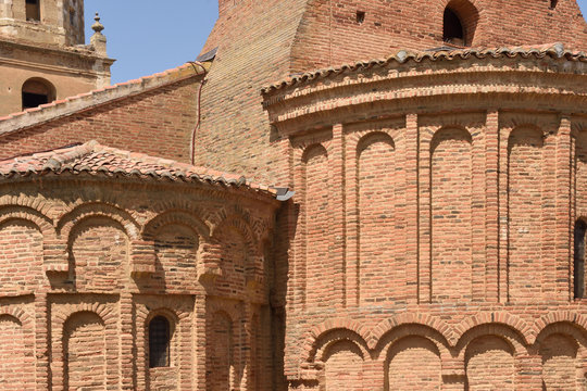 detail of the Church of San Tirso in Sahagun, Way of St. James, Leon, Spain