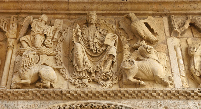 Romanesque church of Santiago, Carrion de los Condes, Palencia province,Spain