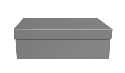 Black paper or plastic box with lid