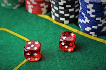 An Image of a Casino - dice