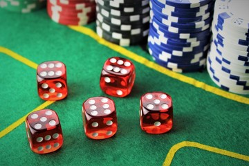 An Image of a Casino - dice